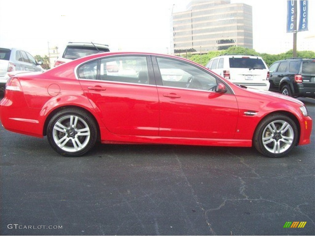 2009 G8 Sedan - Liquid Red / Onyx/Red photo #11