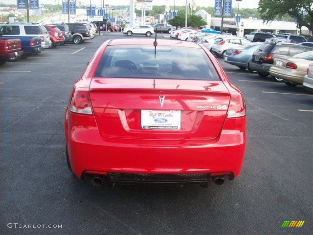 2009 G8 Sedan - Liquid Red / Onyx/Red photo #13