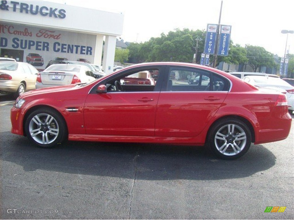 2009 G8 Sedan - Liquid Red / Onyx/Red photo #15