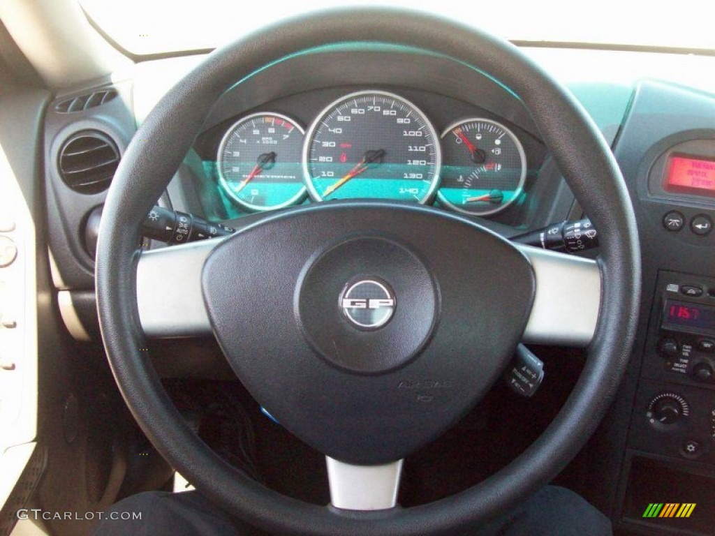 2005 Pontiac Grand Prix Sedan Dark Pewter Steering Wheel Photo #63262630