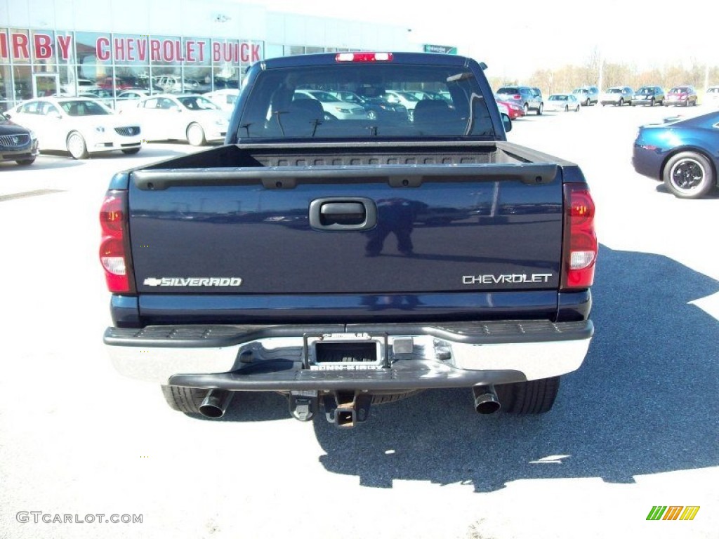 2005 Silverado 1500 LS Extended Cab 4x4 - Dark Blue Metallic / Dark Charcoal photo #13