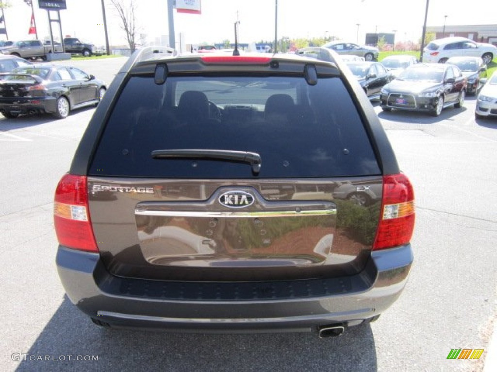 2008 Sportage LX - Smokey Brown Metallic / Beige photo #4