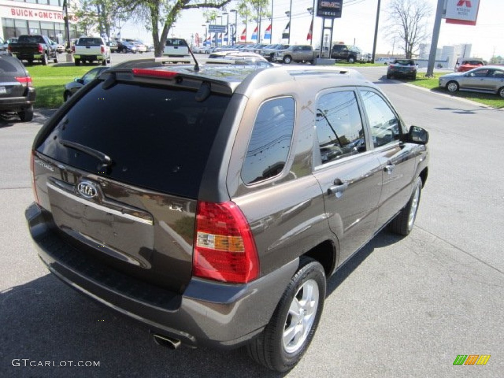 2008 Sportage LX - Smokey Brown Metallic / Beige photo #5