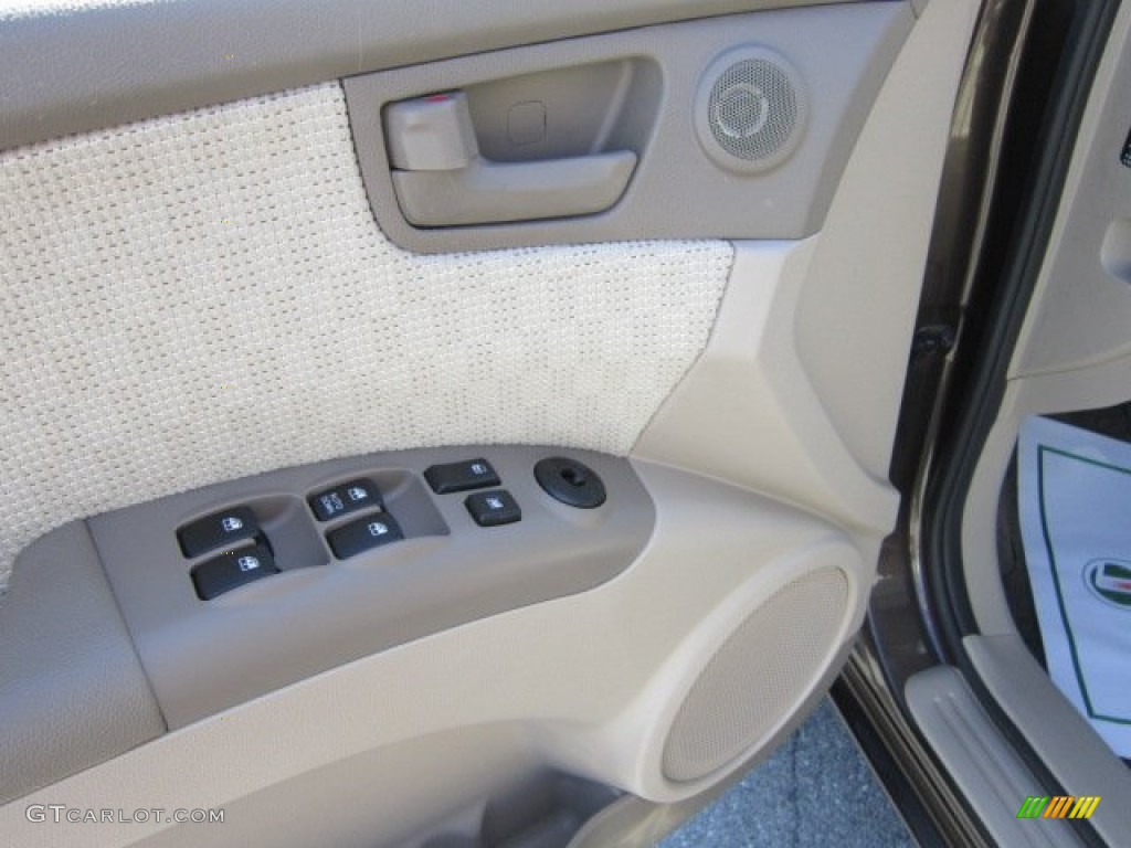 2008 Sportage LX - Smokey Brown Metallic / Beige photo #9