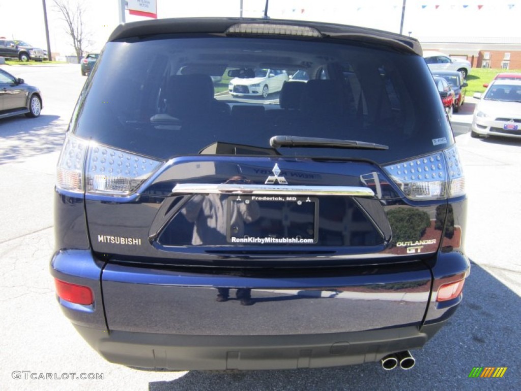 2012 Outlander GT S AWD - Cosmic Blue Metallic / Black photo #4