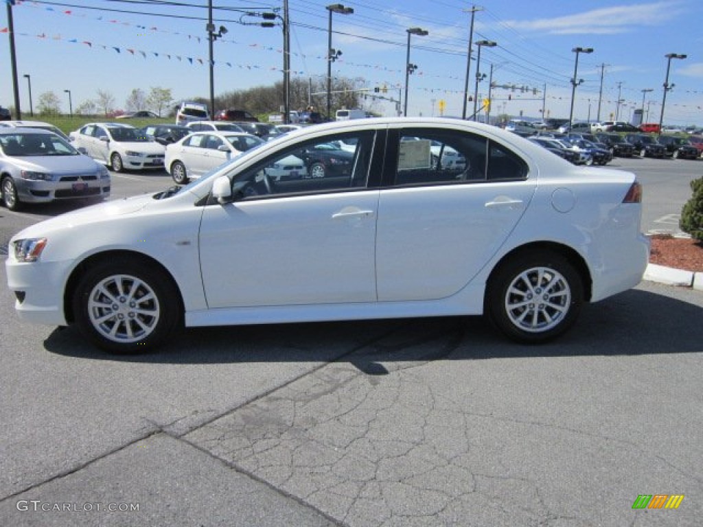 2012 Lancer ES - Wicked White / Black photo #2