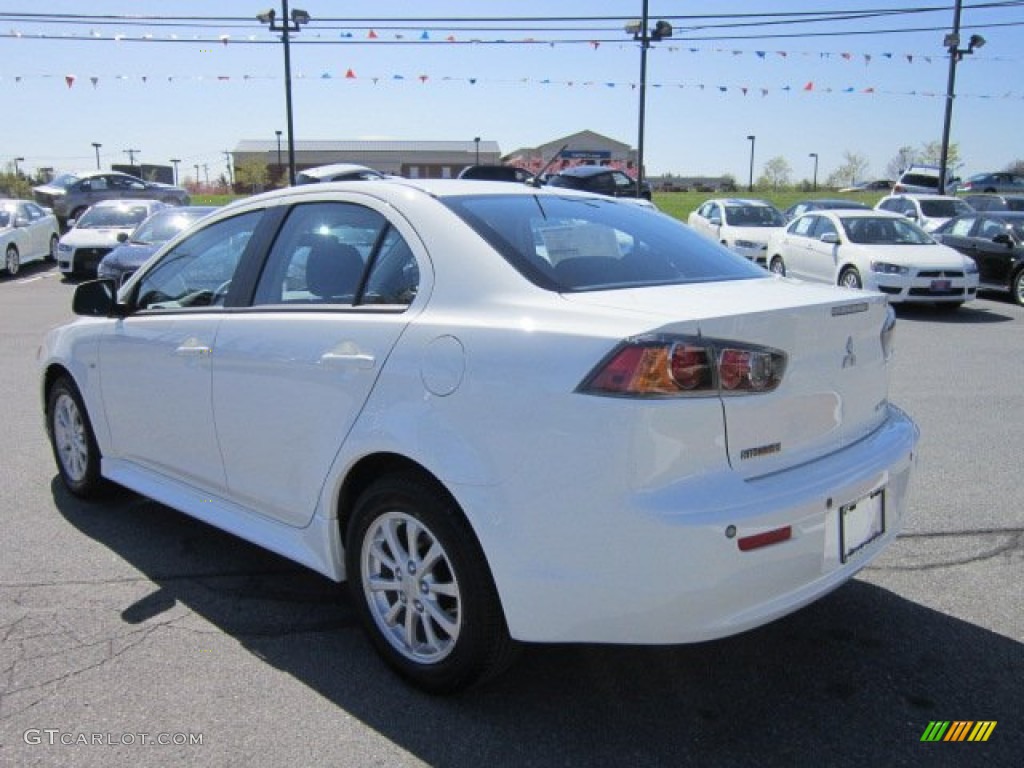 2012 Lancer ES - Wicked White / Black photo #3