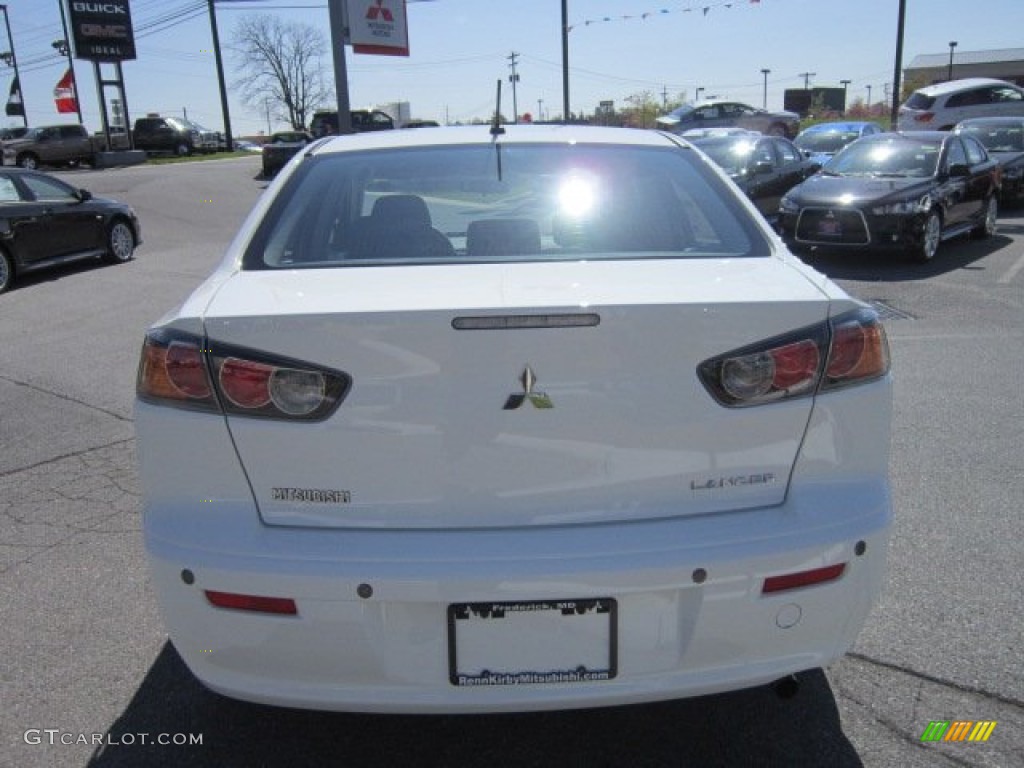 2012 Lancer ES - Wicked White / Black photo #4