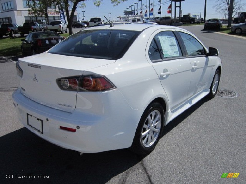 2012 Lancer ES - Wicked White / Black photo #5