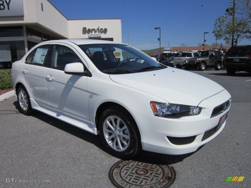 2012 Lancer ES - Wicked White / Black photo #7