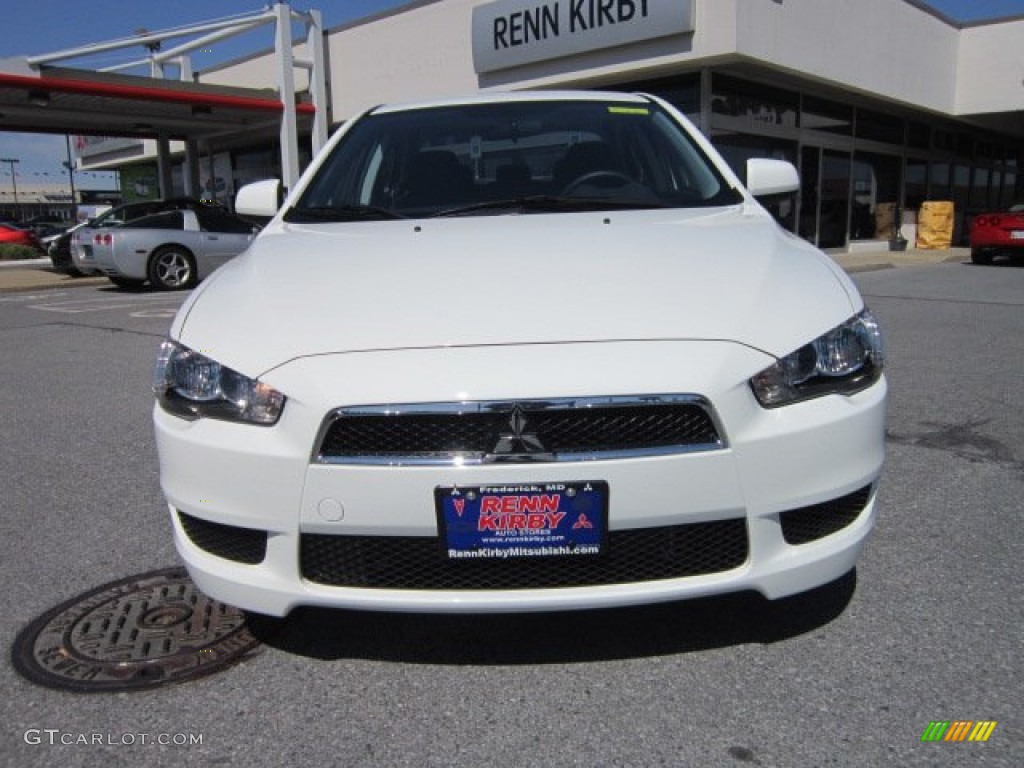 2012 Lancer ES - Wicked White / Black photo #8