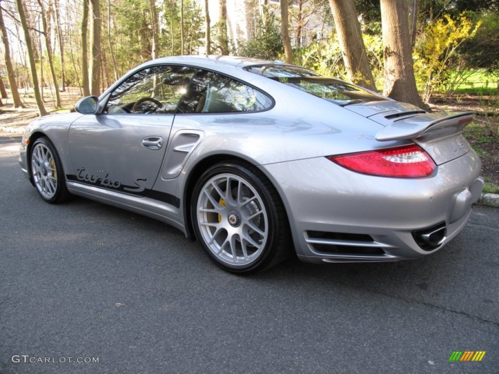 GT Silver Metallic 2011 Porsche 911 Turbo S Coupe Exterior Photo #63265540