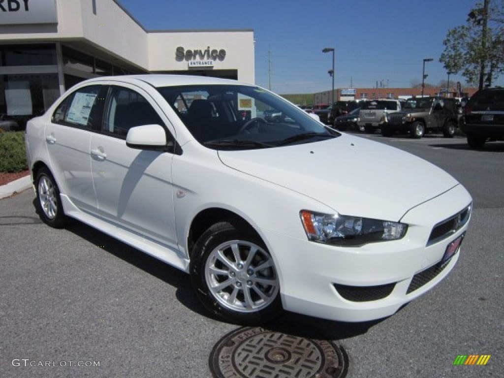 2012 Lancer ES - Wicked White / Black photo #23