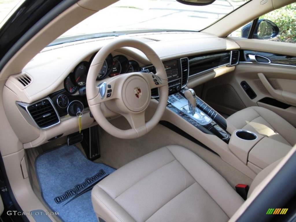 Luxor Beige Interior 2010 Porsche Panamera 4S Photo #63265786
