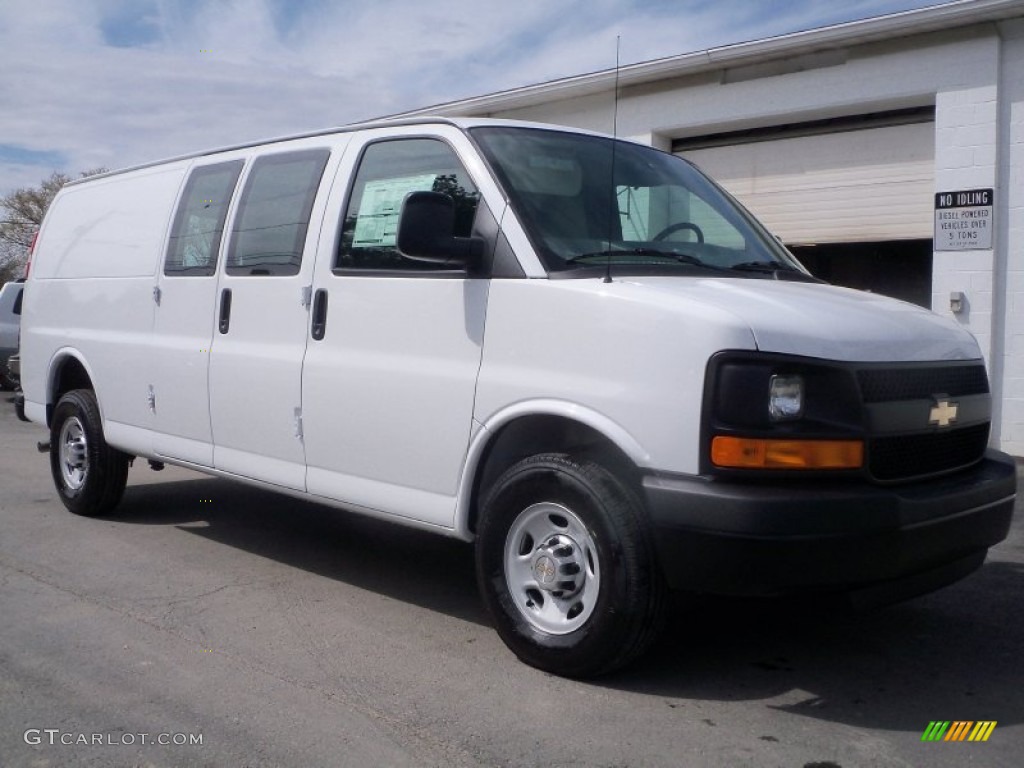 Summit White 2012 Chevrolet Express 2500 Cargo Van Exterior Photo #63266734
