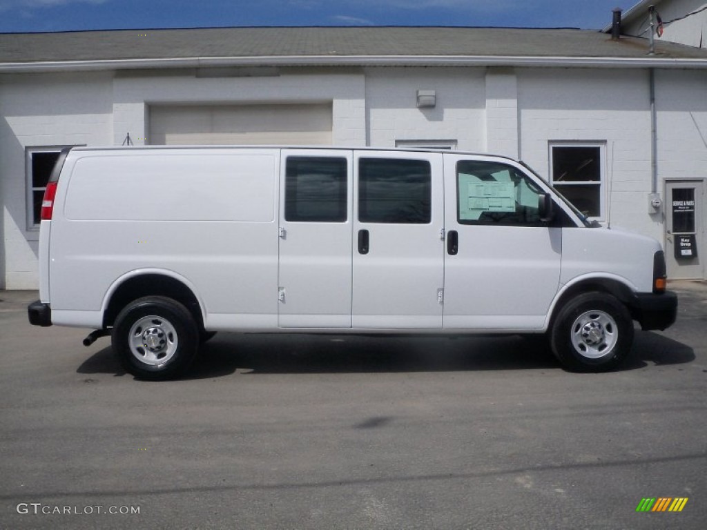 Summit White 2012 Chevrolet Express 2500 Cargo Van Exterior Photo #63266743