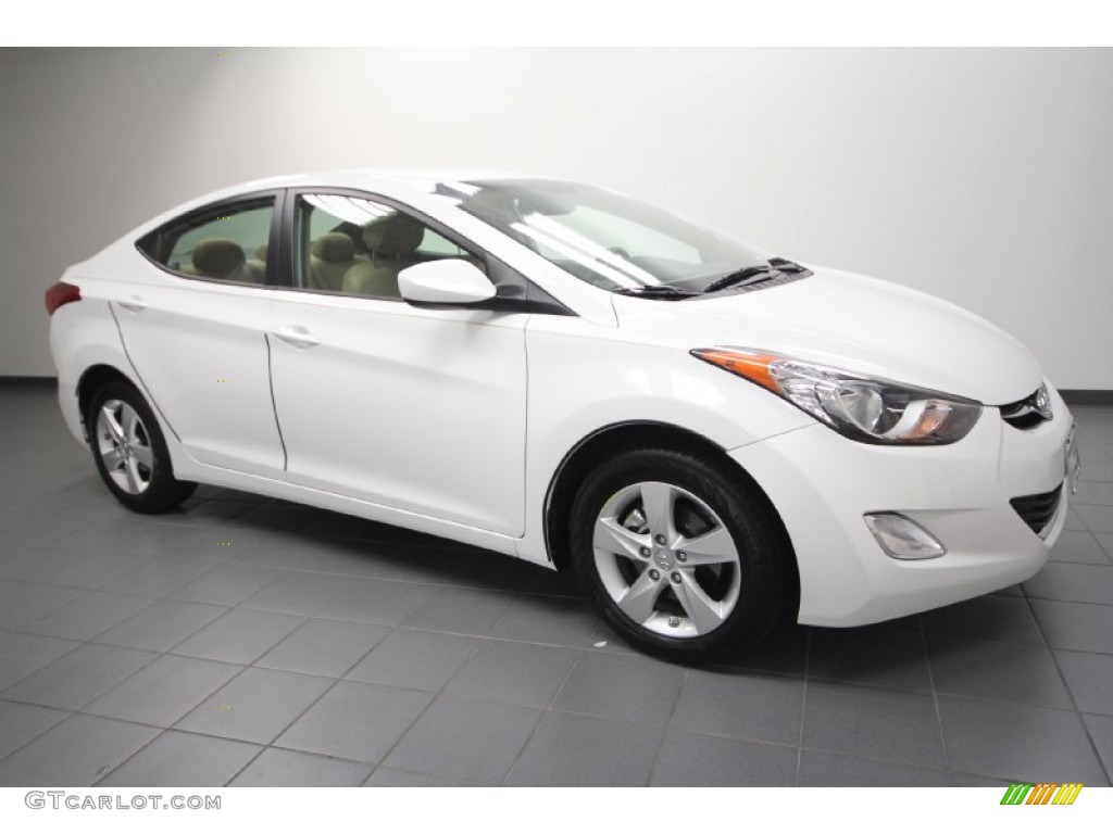 2012 Shimmering White Hyundai Elantra Gls 63243135