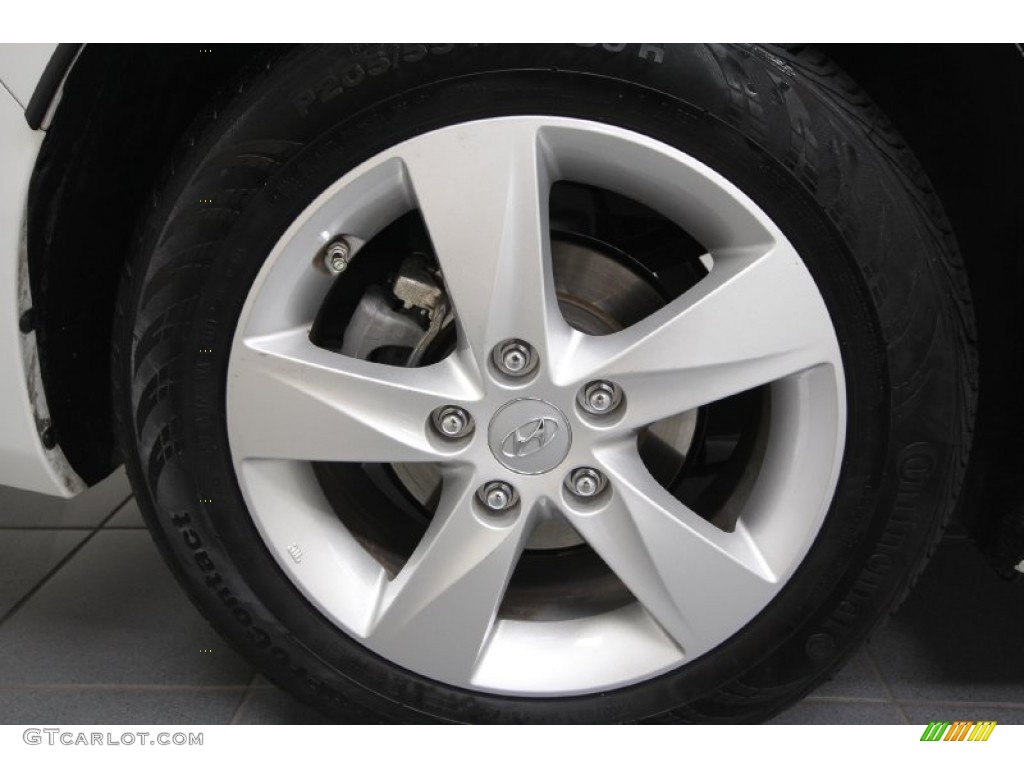 2012 Elantra GLS - Shimmering White / Beige photo #9