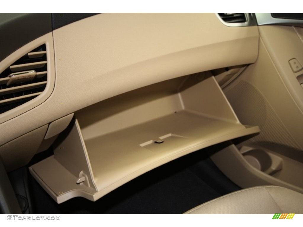 2012 Elantra GLS - Shimmering White / Beige photo #18