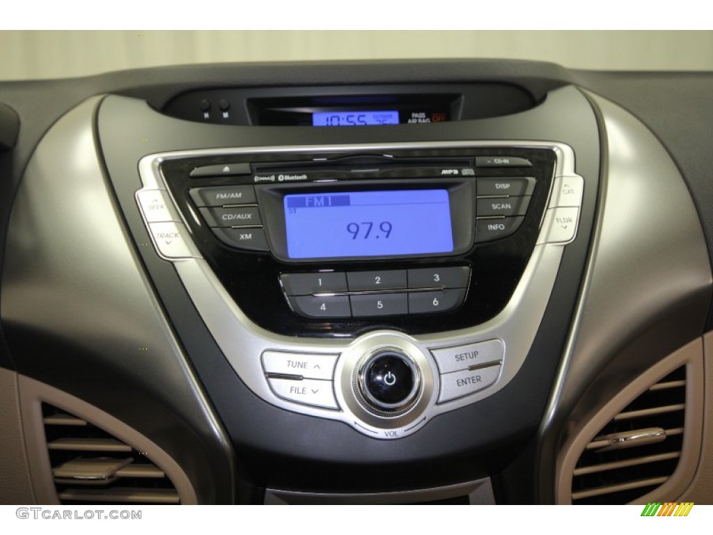 2012 Elantra GLS - Shimmering White / Beige photo #20