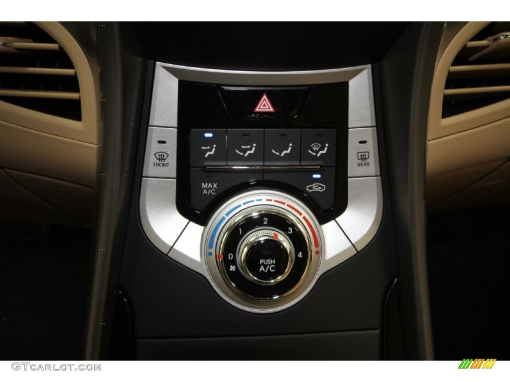 2012 Elantra GLS - Shimmering White / Beige photo #21