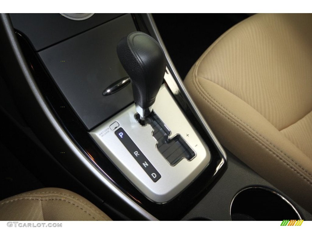 2012 Elantra GLS - Shimmering White / Beige photo #23