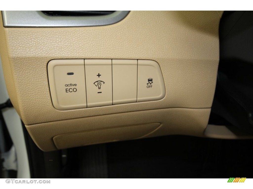 2012 Elantra GLS - Shimmering White / Beige photo #27