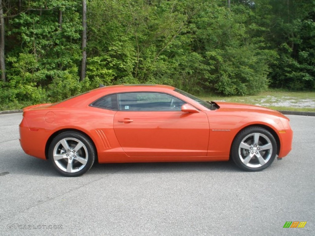 Inferno Orange Metallic 2010 Chevrolet Camaro LT/RS Coupe Exterior Photo #63268542