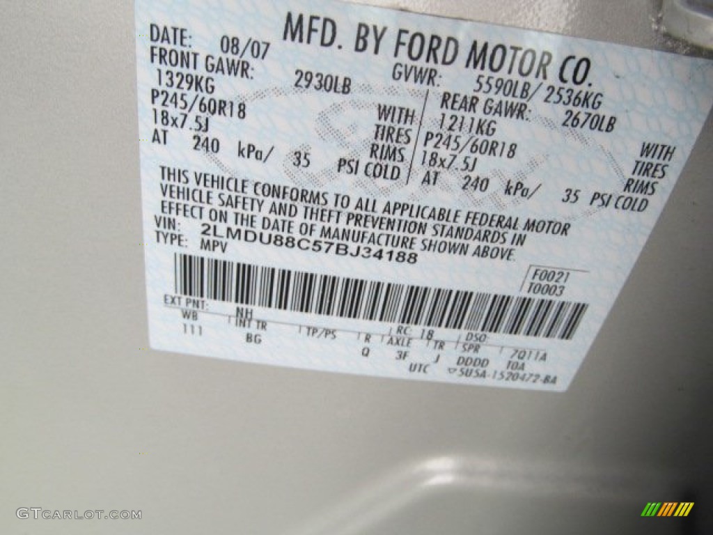 2007 MKX AWD - Light Sage Metallic / Medium Camel photo #23