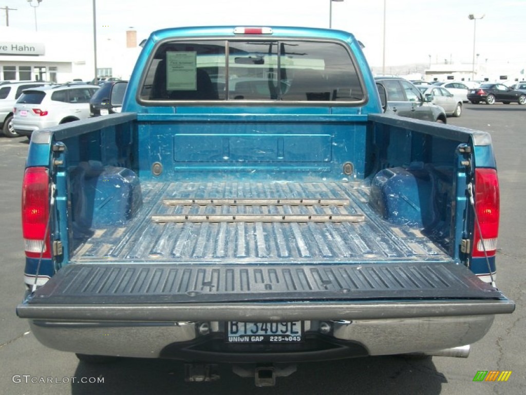2000 F250 Super Duty XLT Extended Cab - Island Blue Metallic / Medium Graphite photo #27
