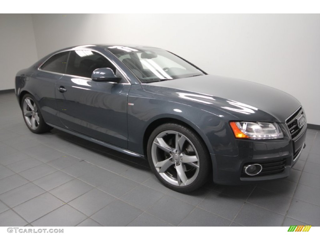 2009 A5 3.2 quattro Coupe - Meteor Grey Pearl / Black photo #8