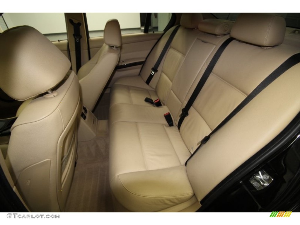 2008 3 Series 335i Sedan - Jet Black / Beige photo #15