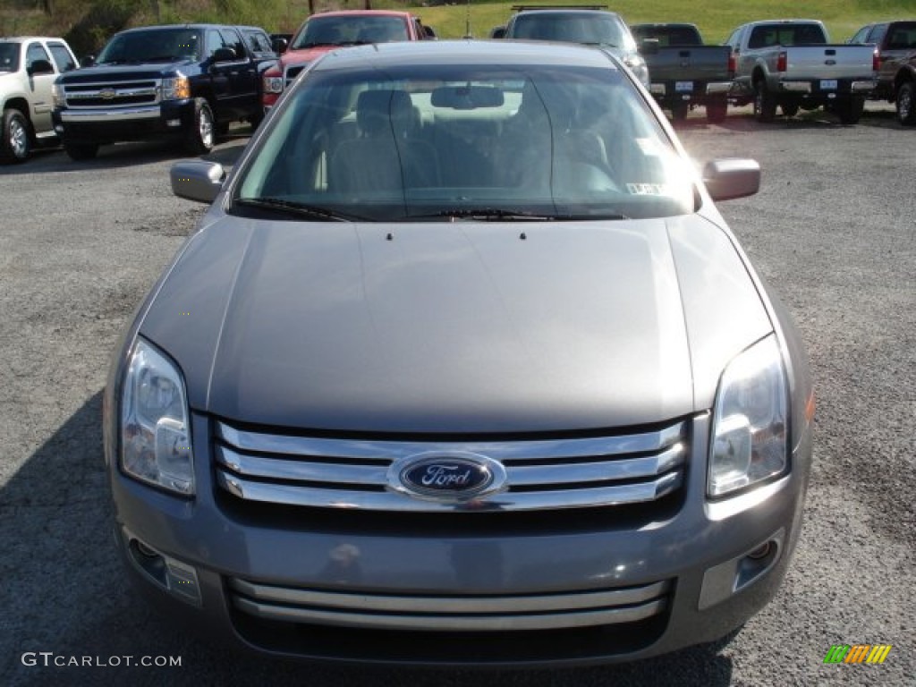 2007 Fusion SEL V6 - Tungsten Grey Metallic / Light Stone photo #3