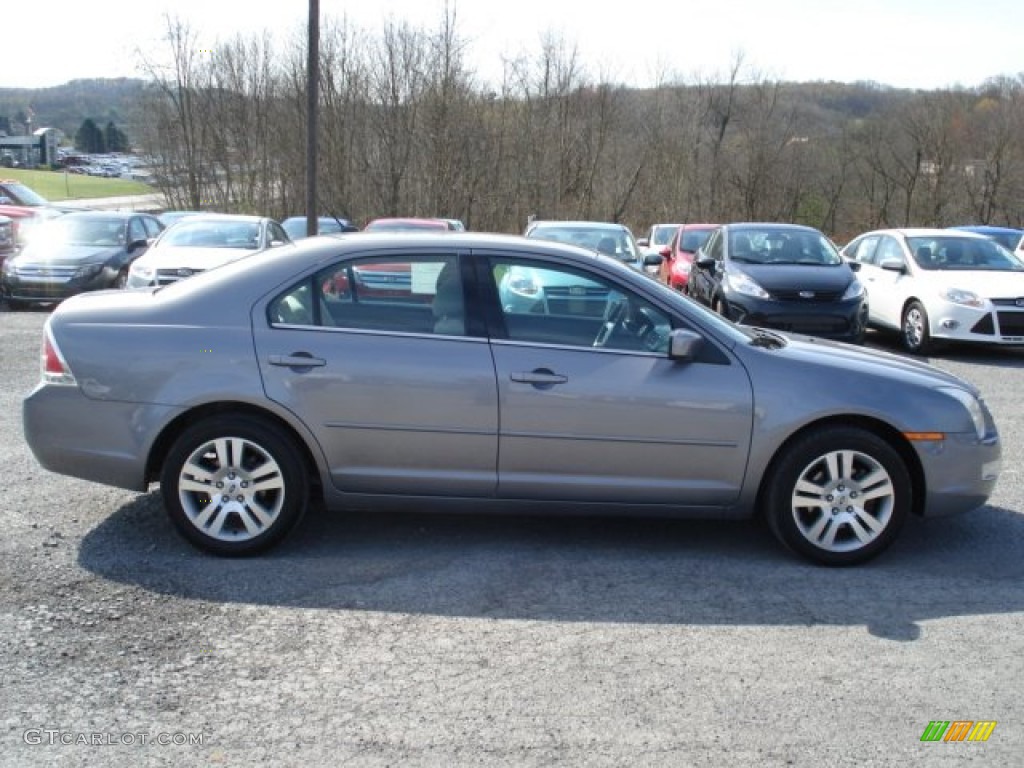 2007 Fusion SEL V6 - Tungsten Grey Metallic / Light Stone photo #5