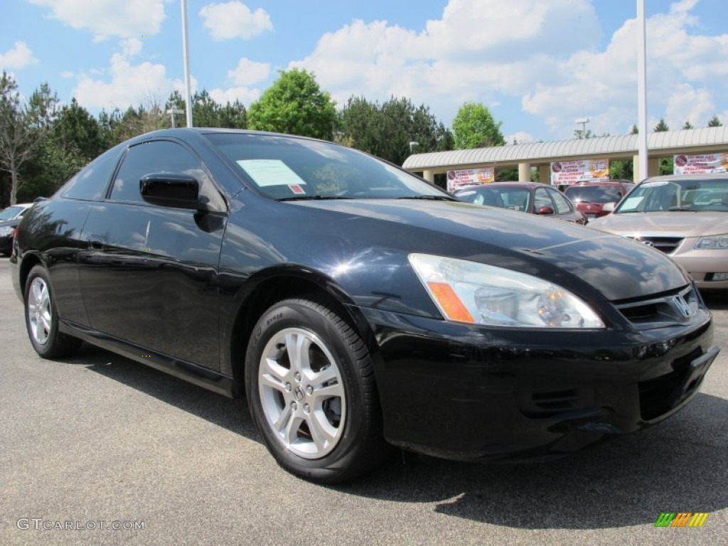 2006 Accord EX-L Coupe - Nighthawk Black Pearl / Black photo #4