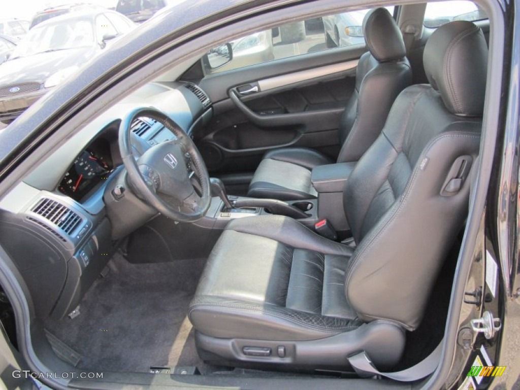 Black Interior 2006 Honda Accord Ex L Coupe Photo 63273502