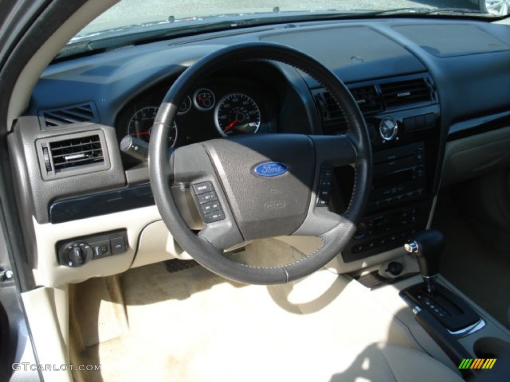 2007 Fusion SEL V6 - Tungsten Grey Metallic / Light Stone photo #10