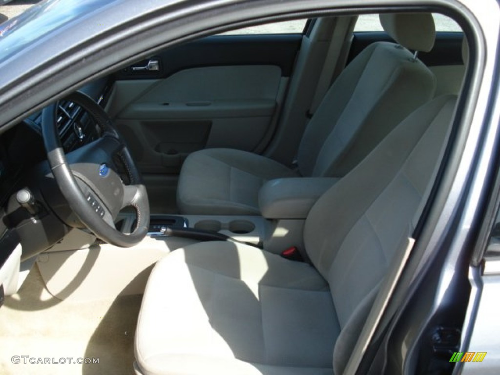 2007 Fusion SEL V6 - Tungsten Grey Metallic / Light Stone photo #11