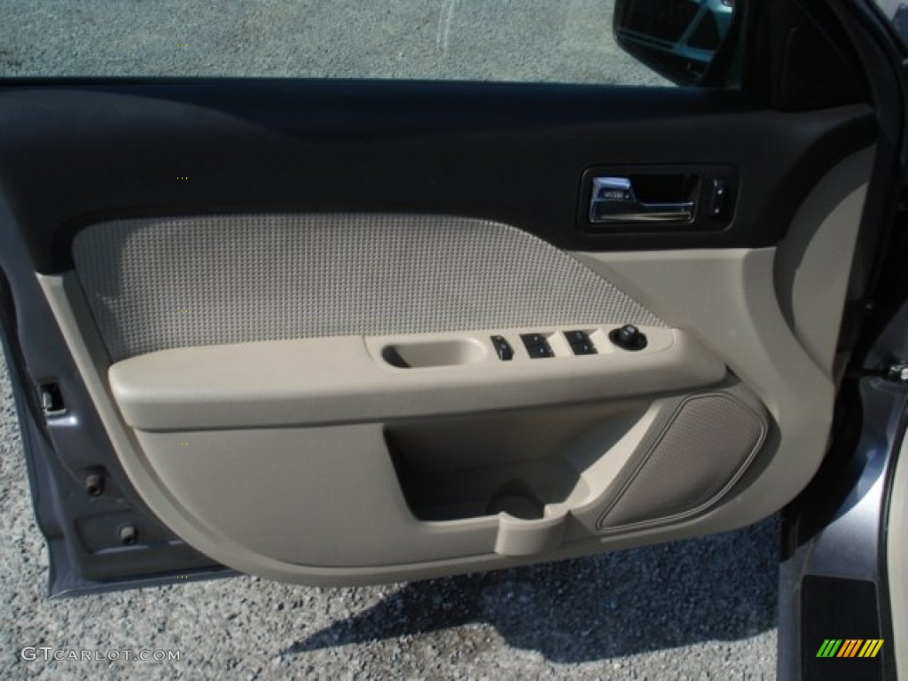 2007 Fusion SEL V6 - Tungsten Grey Metallic / Light Stone photo #12