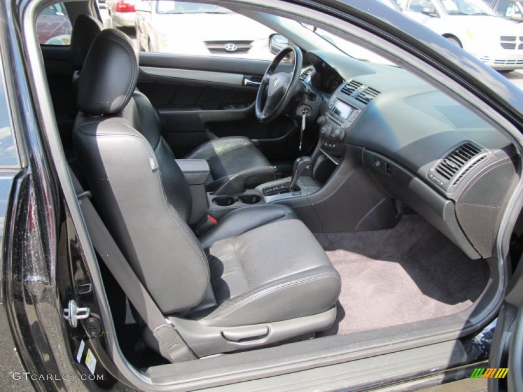 2006 Accord EX-L Coupe - Nighthawk Black Pearl / Black photo #9