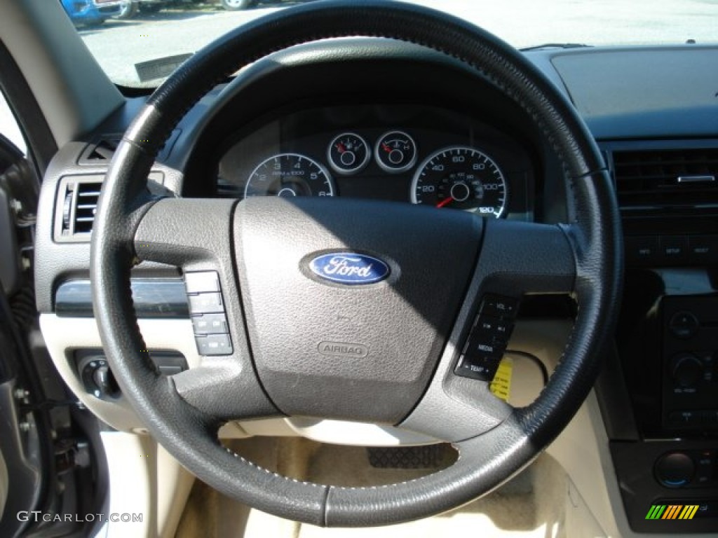 2007 Fusion SEL V6 - Tungsten Grey Metallic / Light Stone photo #18