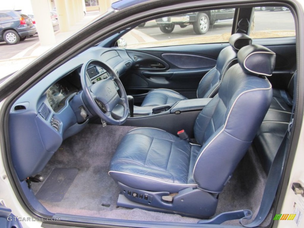 Navy Blue Interior 1995 Mercury Cougar XR7 V8 Photo #63273751