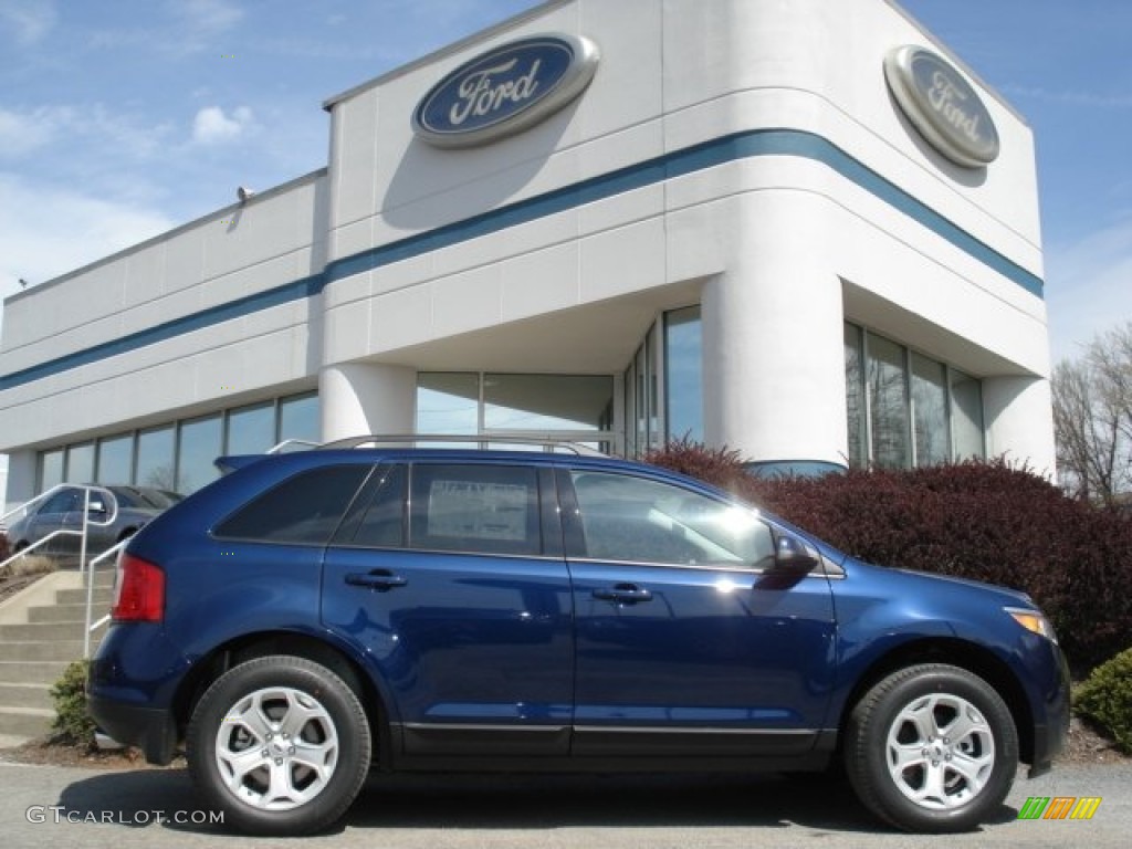 2012 Edge SEL AWD - Dark Blue Pearl Metallic / Charcoal Black photo #1