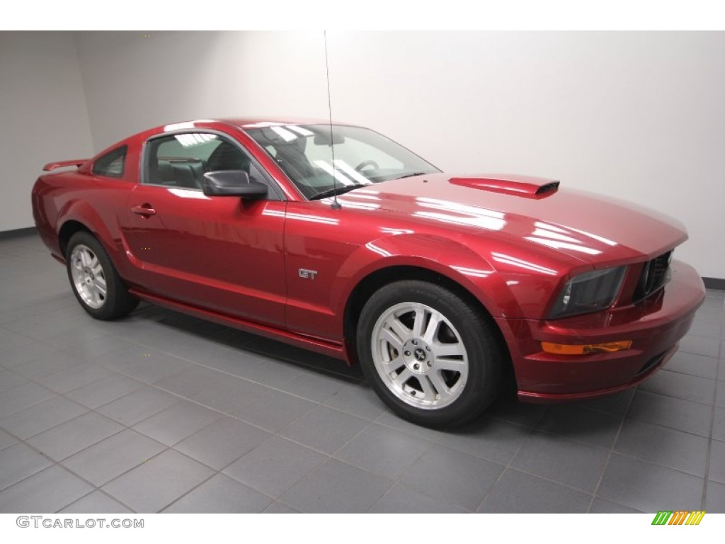 2007 Mustang GT Premium Coupe - Redfire Metallic / Dark Charcoal photo #8