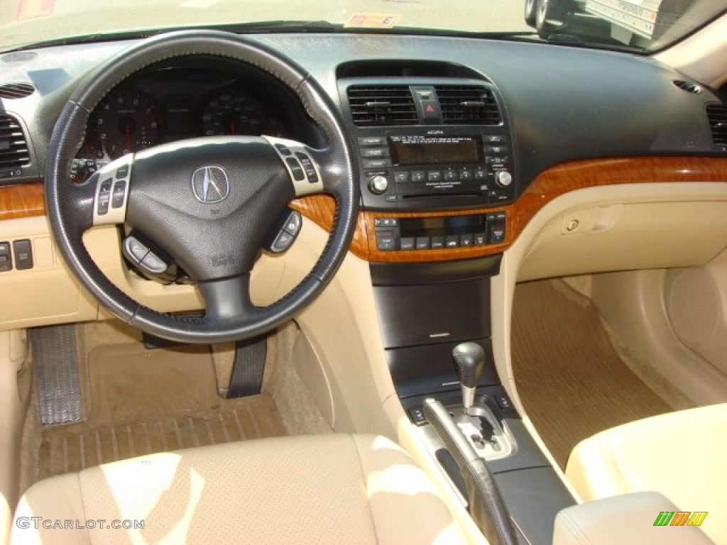 2007 Acura TSX Sedan Parchment Dashboard Photo #63277228