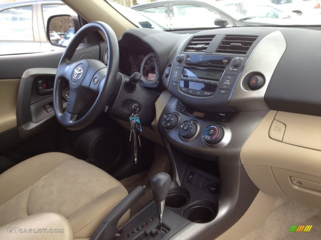 2010 Toyota RAV4 I4 4WD Sand Beige Dashboard Photo #63277471