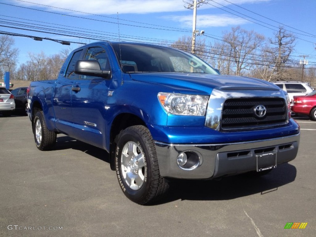 2008 Tundra SR5 TRD Double Cab 4x4 - Blue Streak Metallic / Graphite Gray photo #3
