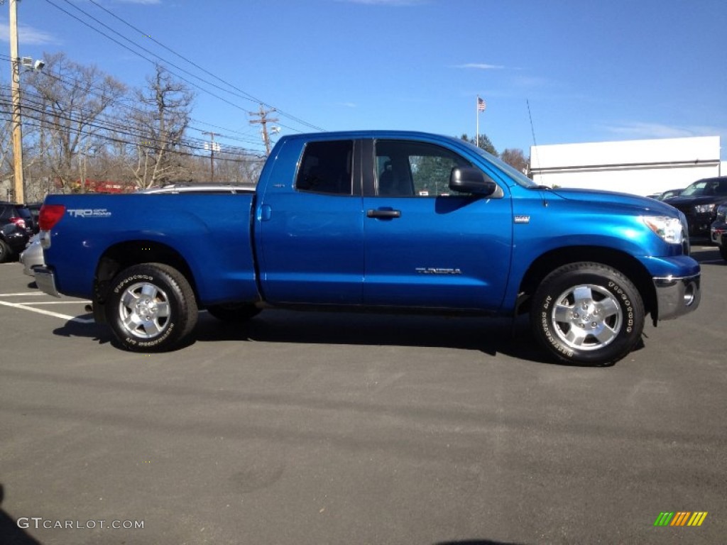 2008 Tundra SR5 TRD Double Cab 4x4 - Blue Streak Metallic / Graphite Gray photo #4