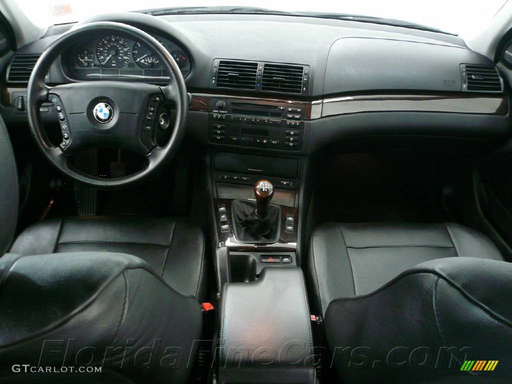 2002 3 Series 325i Sedan - Steel Grey Metallic / Black photo #15