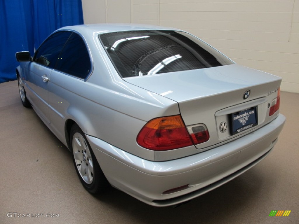 2001 3 Series 325i Coupe - Titanium Silver Metallic / Grey photo #6